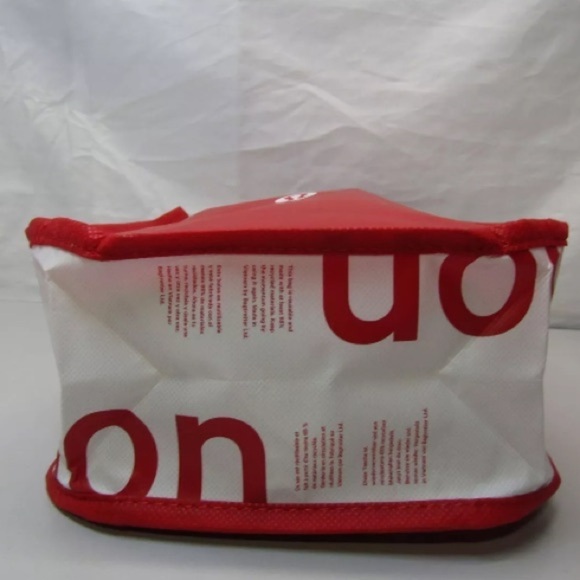 Lululemon Small Reusable Shopping Tote Bags Red Lot of 5 NWOT - Picture 7 of 11